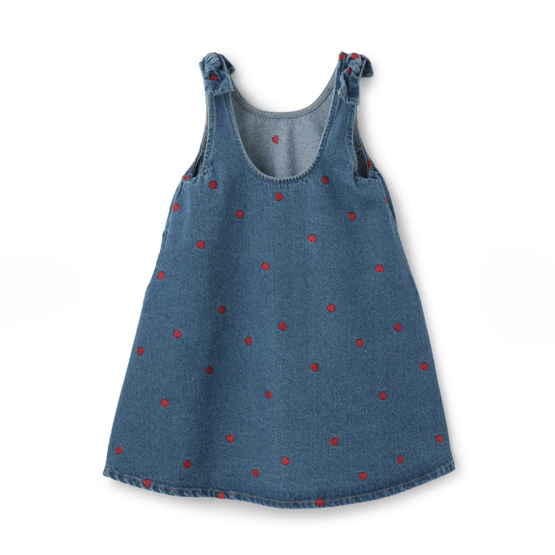 【Lycee mine】滿版刺繡圖案荷葉擺喇叭連身洋裝 🌸🧵👗