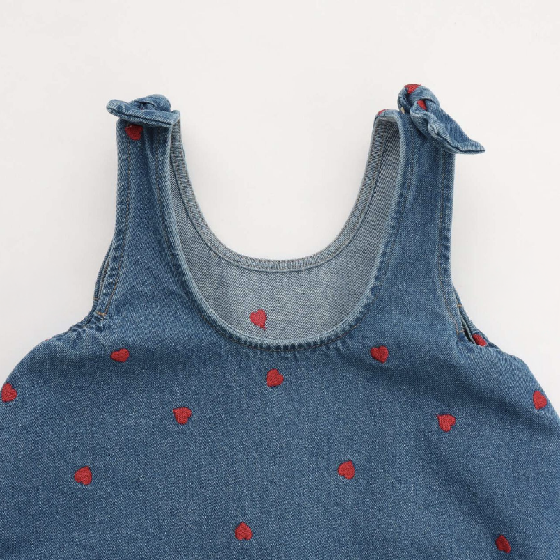 【Lycee mine】滿版刺繡圖案荷葉擺喇叭連身洋裝 🌸🧵👗