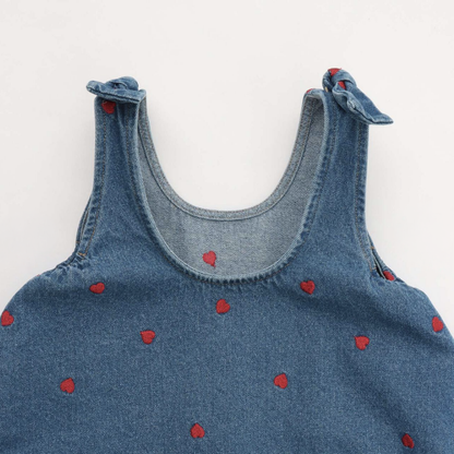【Lycee mine】滿版刺繡圖案荷葉擺喇叭連身洋裝 🌸🧵👗
