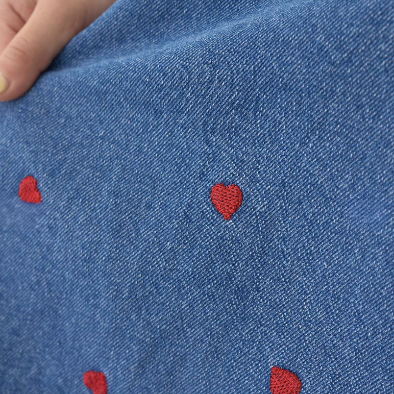 【Lycee mine】滿版刺繡圖案荷葉擺喇叭連身洋裝 🌸🧵👗