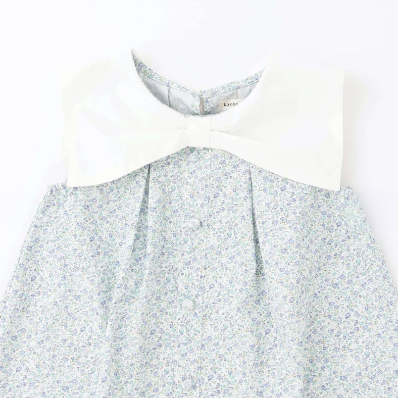 【Lycee mine】蝴蝶結領襯衫＋褲口荷葉五分褲 套裝 👚🩳🎀