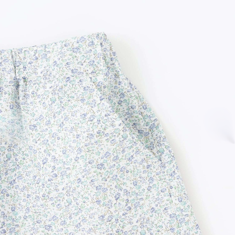 【Lycee mine】蝴蝶結領襯衫＋褲口荷葉五分褲 套裝 👚🩳🎀