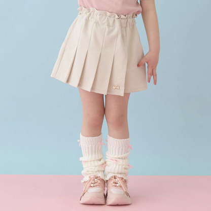 【Lycee mine】前打褶愛心口袋純色褲裙 👗🩳💗