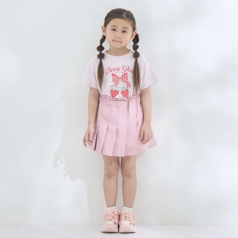 【Lycee mine】前打褶愛心口袋純色褲裙 👗🩳💗