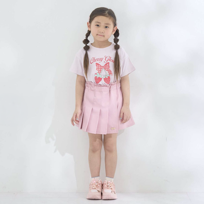 【Lycee mine】前打褶愛心口袋純色褲裙 👗🩳💗