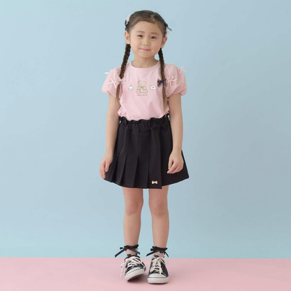 【Lycee mine】前打褶愛心口袋純色褲裙 👗🩳💗