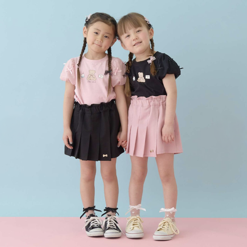 【Lycee mine】前打褶愛心口袋純色褲裙 👗🩳💗