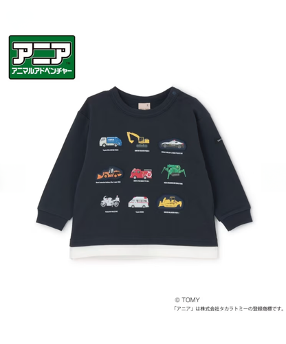 【petit main】【TOMICA・ANIA】聯名圖案長袖T恤 👕🚗🦖