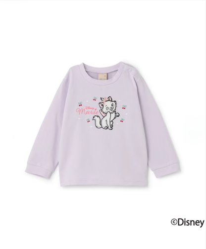 【petit main】【Disney】角色圖案長袖T恤