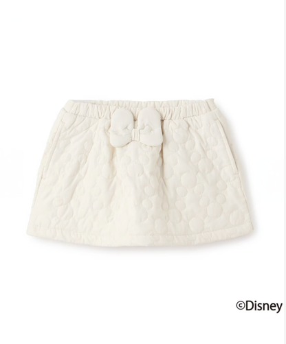 【petit main】【Disney】米奇壓紋鋪棉蝴蝶結裙 🎀
