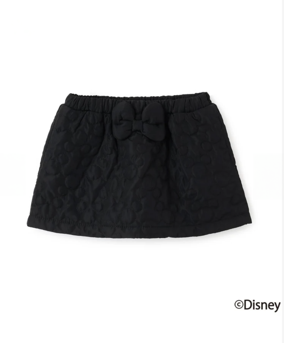 【petit main】【Disney】米奇壓紋鋪棉蝴蝶結裙 🎀