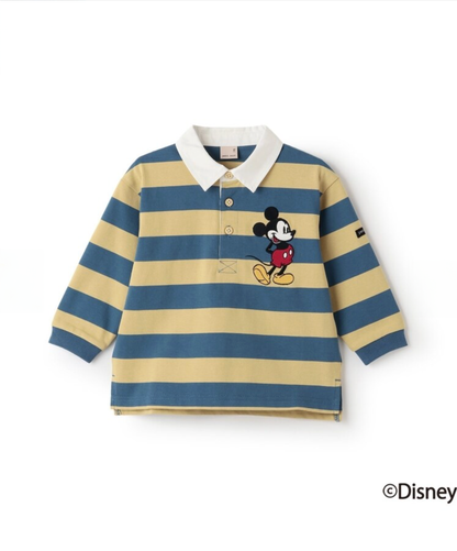 【petit main】【Disney】米奇徽章風格T恤 👕