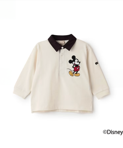 【petit main】【Disney】米奇徽章風格T恤 👕