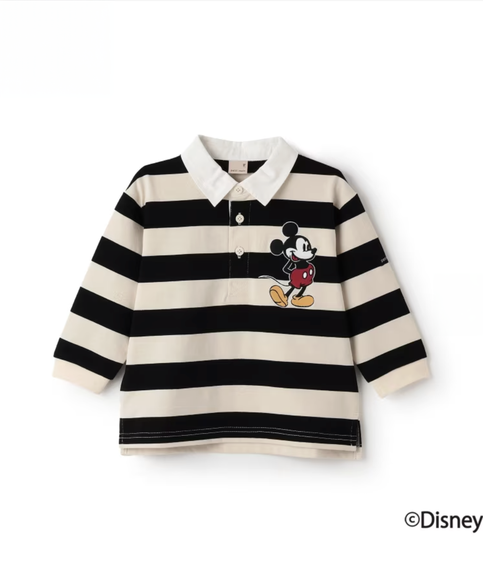 【petit main】【Disney】米奇徽章風格T恤 👕