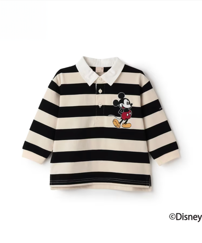 【petit main】【Disney】米奇徽章風格T恤 👕