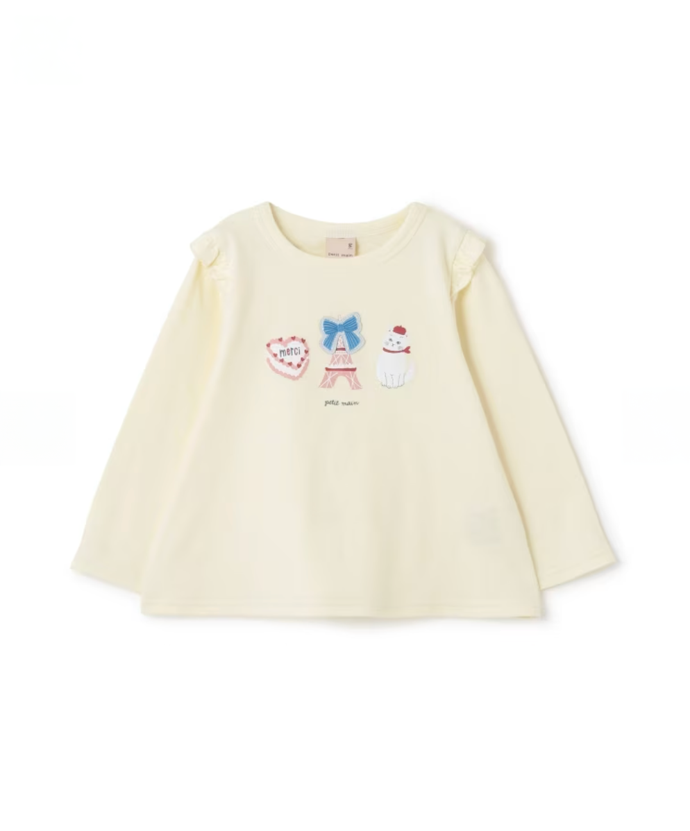 【petit main】【プティプラ】女孩長袖T恤 👧🌼