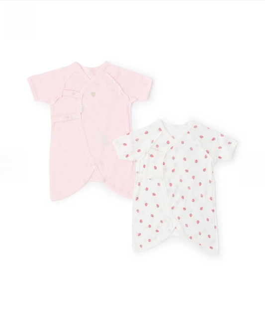 【petit main】👧 女孩風格圖案設計【弱酸性】連身內著