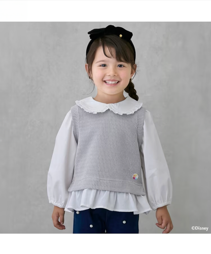 【petit main】【Frozen 冰雪奇緣】❄️ 背心拼接上衣 👧👗