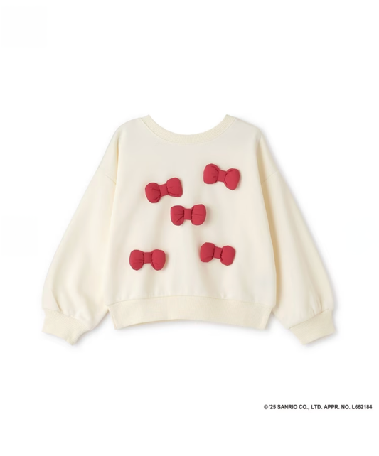 【Lycee mine】 【雙面可穿】🎀 Hello Kitty 立體蝴蝶結長袖上衣 🧸