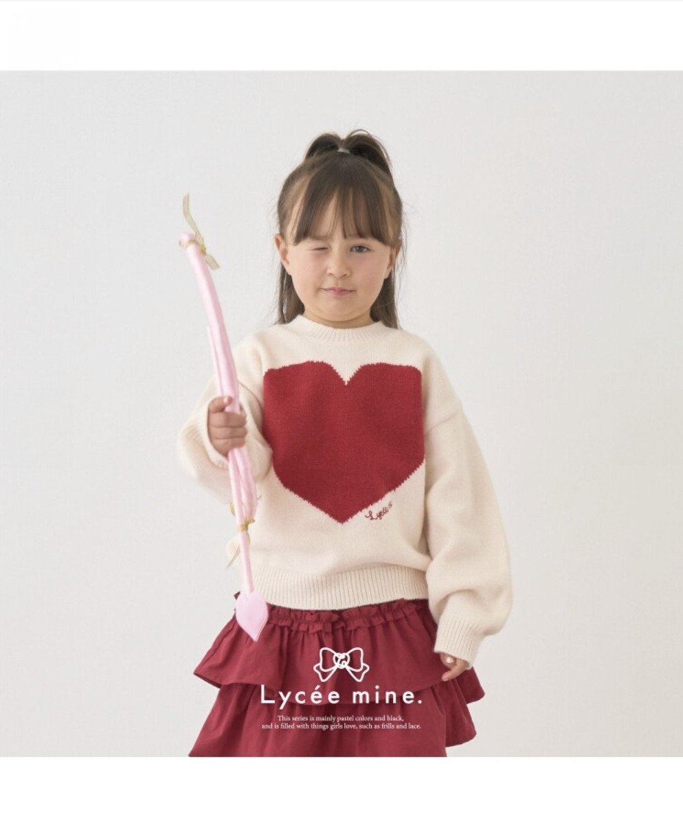 【Lycee mine】愛心針織上衣 ❤️🧶