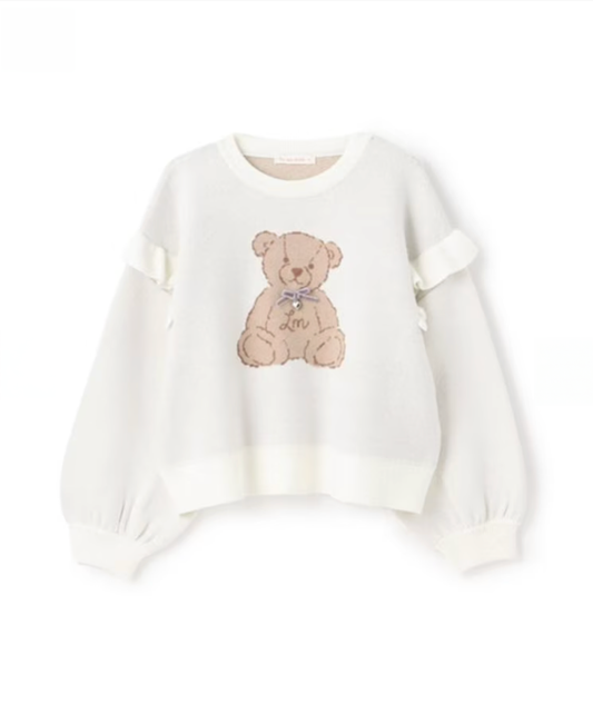 【Lycee mine】🧸 立體熊熊提花針織上衣 🎀