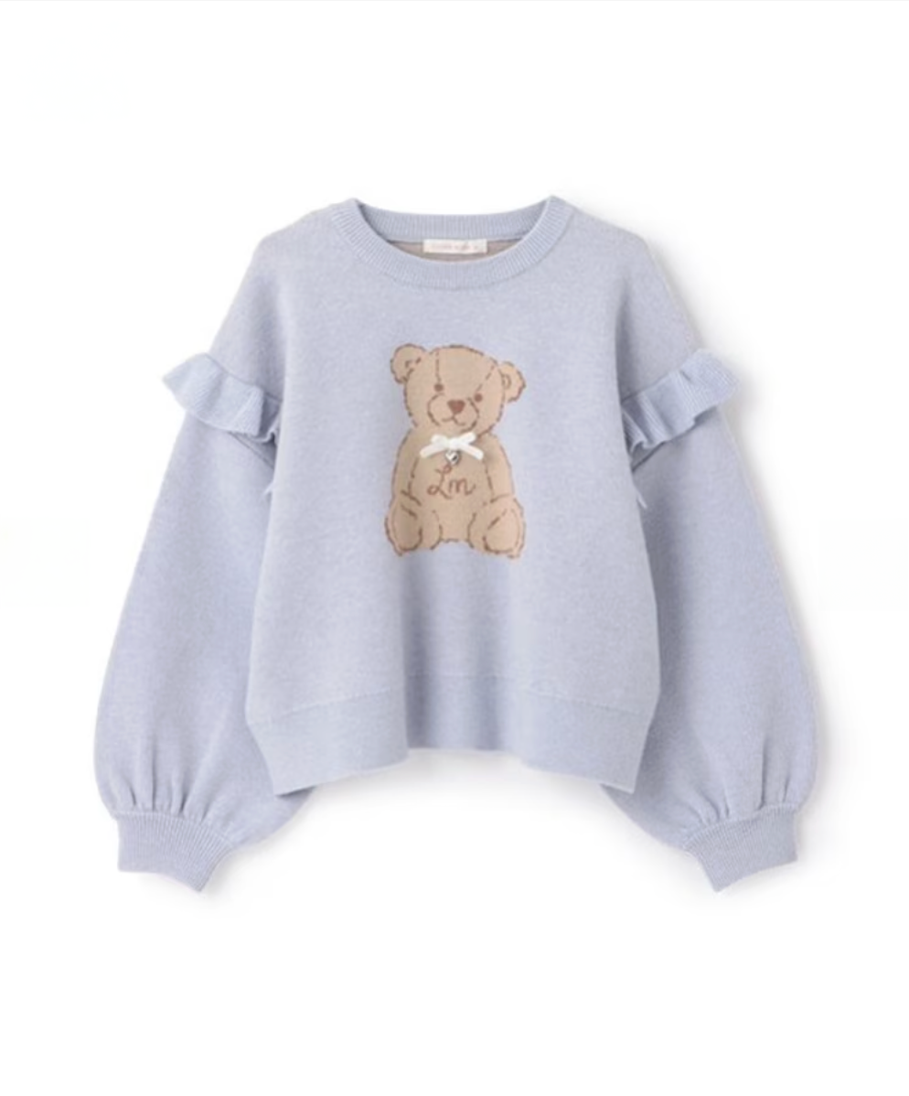 【Lycee mine】🧸 立體熊熊提花針織上衣 🎀