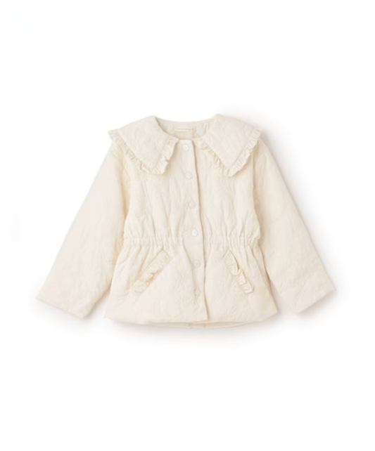 【Lycee mine】❄️ 中長版蝴蝶結鋪棉外套 🧥