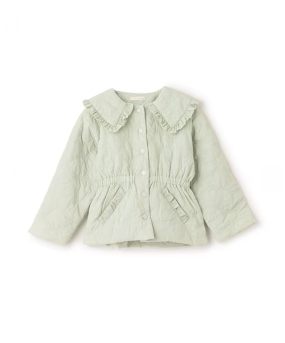 【Lycee mine】❄️ 中長版蝴蝶結鋪棉外套 🧥