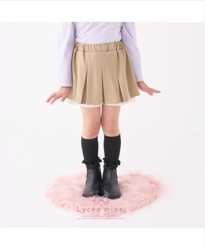 🎀【Lycee mine 芭蕾系列】 打褶百褶裙（附內搭安全褲）