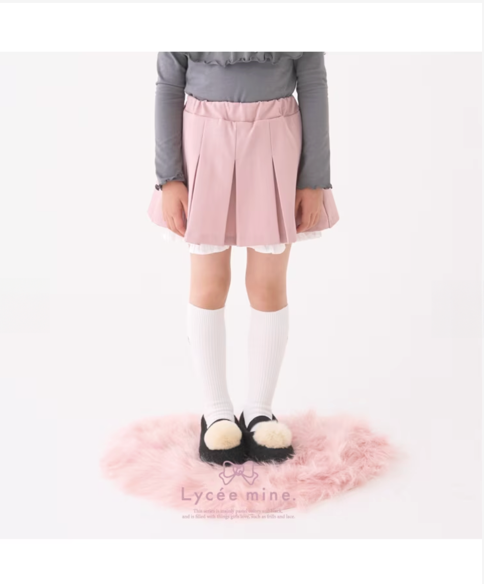 🎀【Lycee mine 芭蕾系列】 打褶百褶裙（附內搭安全褲）