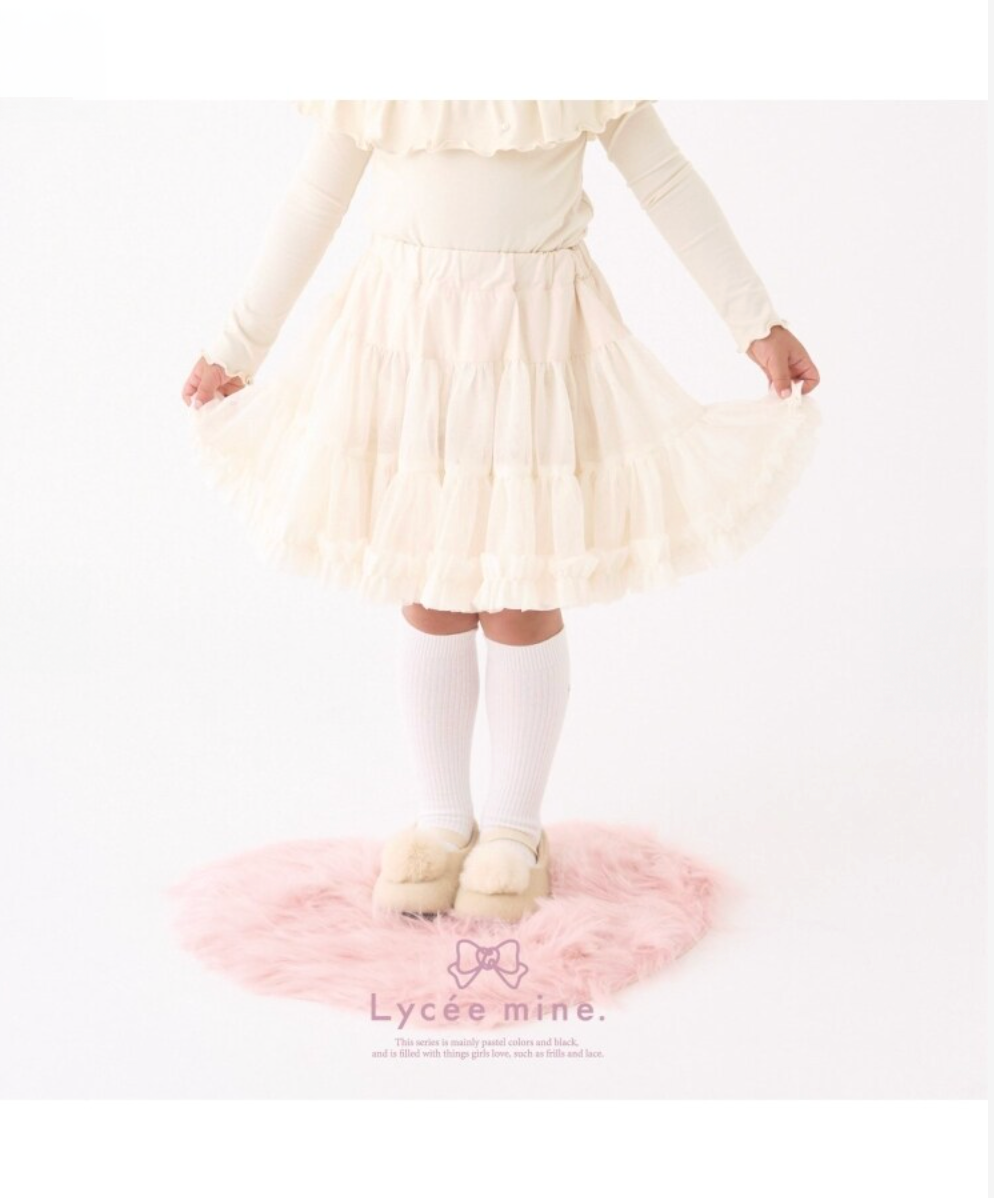 🎀【Lycee mine】 澎澎多層芭蕾紗裙（附內搭安全褲 / 可調鬆緊帶）