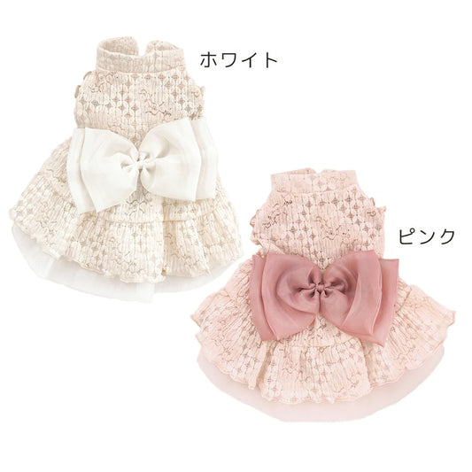 婚禮風蕾絲連衣裙