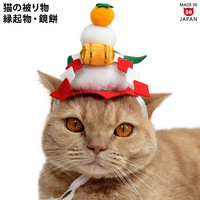 🐱🧧 鏡餅貓頭飾 🍊🐾