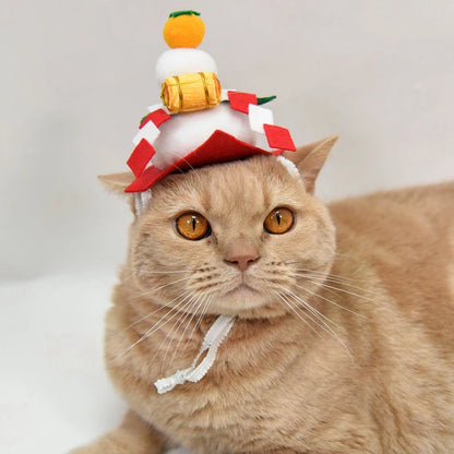 🐱🧧 鏡餅貓頭飾 🍊🐾